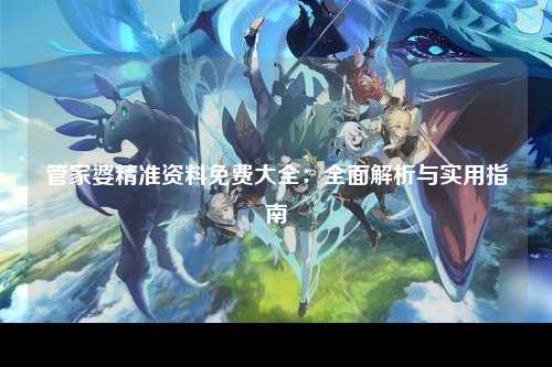 管家婆精准资料免费大全：全面解析与实用指南