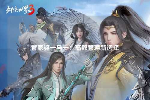 管家婆一马一：高效管理新选择
