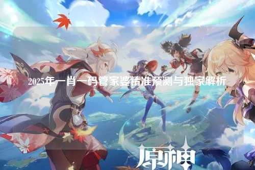 2025年一肖一码管家婆精准预测与独家解析