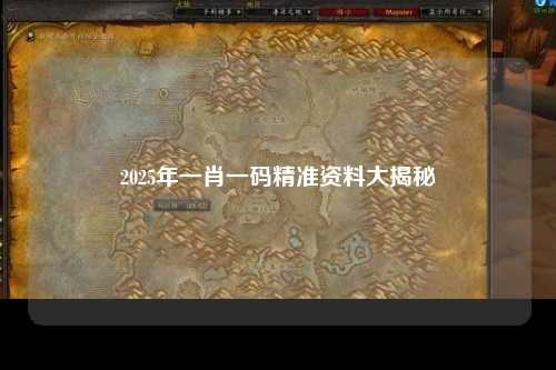 2025年一肖一码精准资料大揭秘