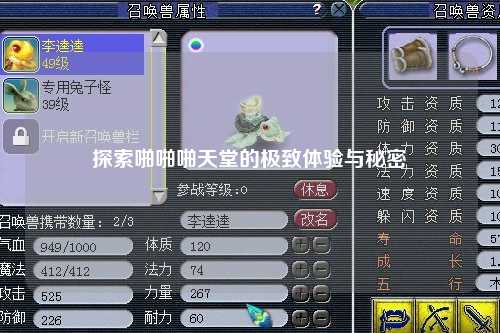 探索啪啪啪天堂的极致体验与秘密
