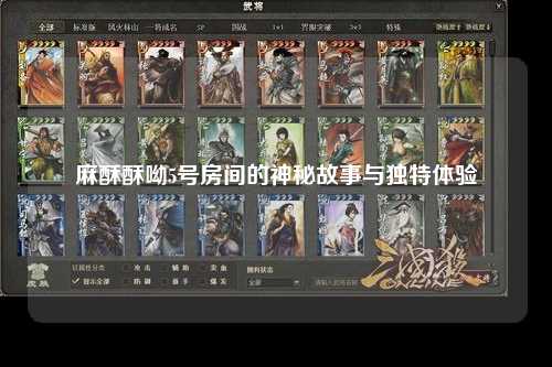 麻酥酥呦5号房间的神秘故事与独特体验