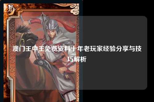 澳门王中王免费资料十年老玩家经验分享与技巧解析