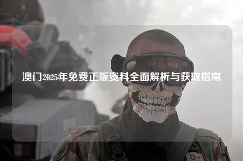 澳门2025年免费正版资料全面解析与获取指南