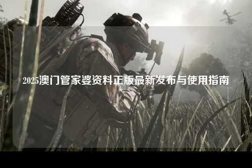 2025澳门管家婆资料正版最新发布与使用指南