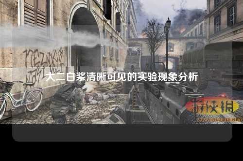 大二白浆清晰可见的实验现象分析