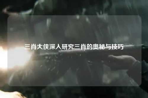三肖大侠深入研究三肖的奥秘与技巧