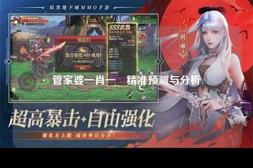 管家婆一肖一碼精准预测与分析